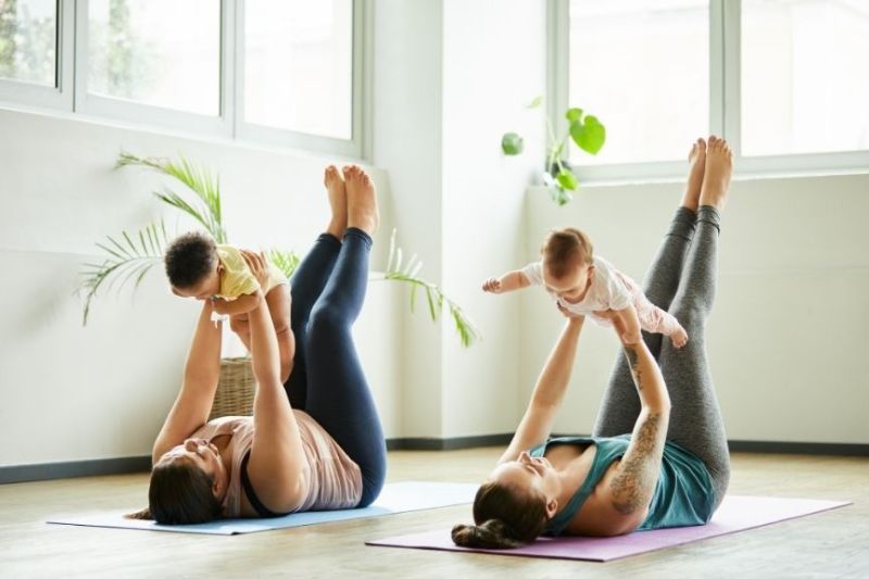 Mom and Baby Yoga